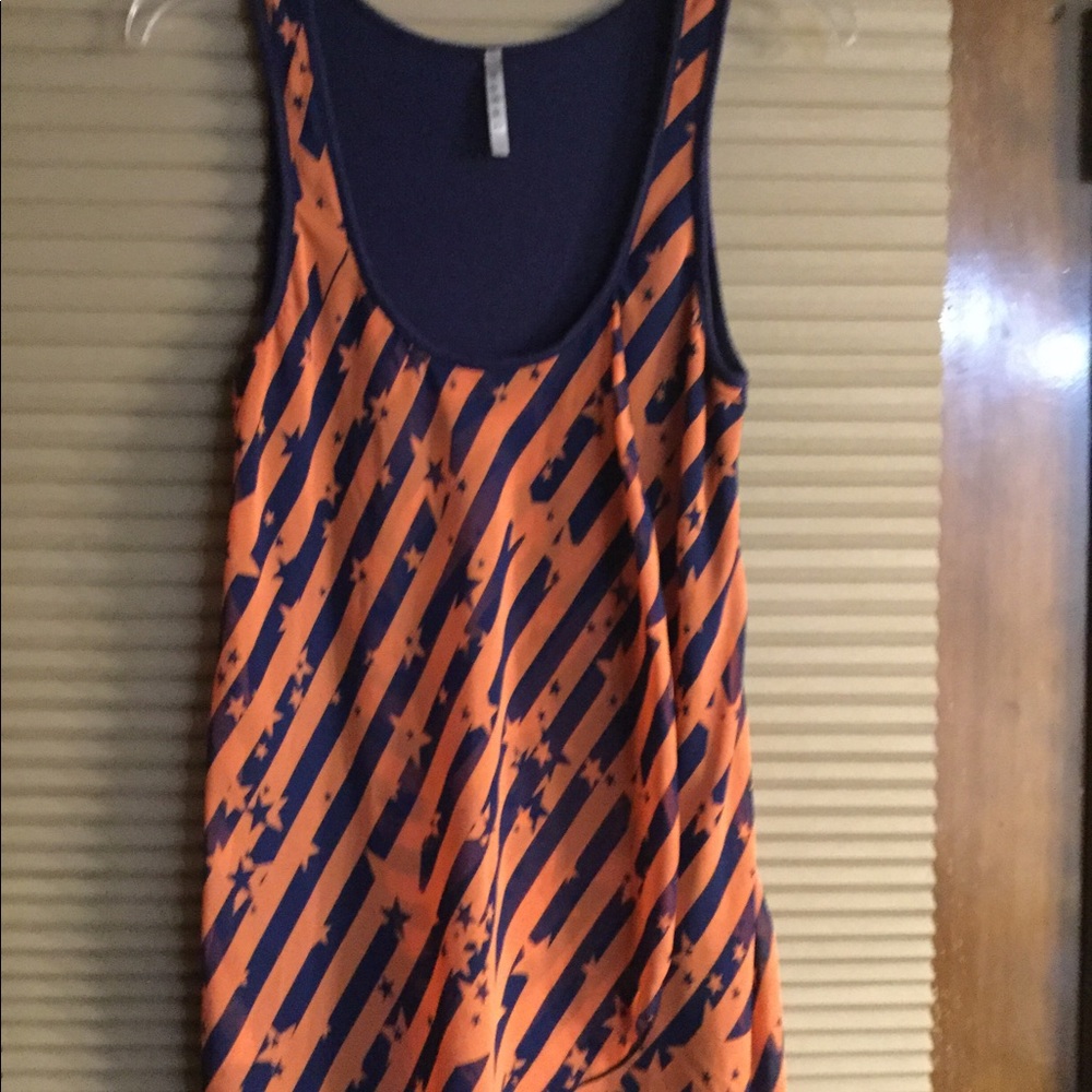 BEAUTIFUL ORANGE LAYERD TOP